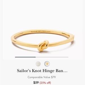 Kate Spade Outlet Sailor’s Knot Hinge Bangle